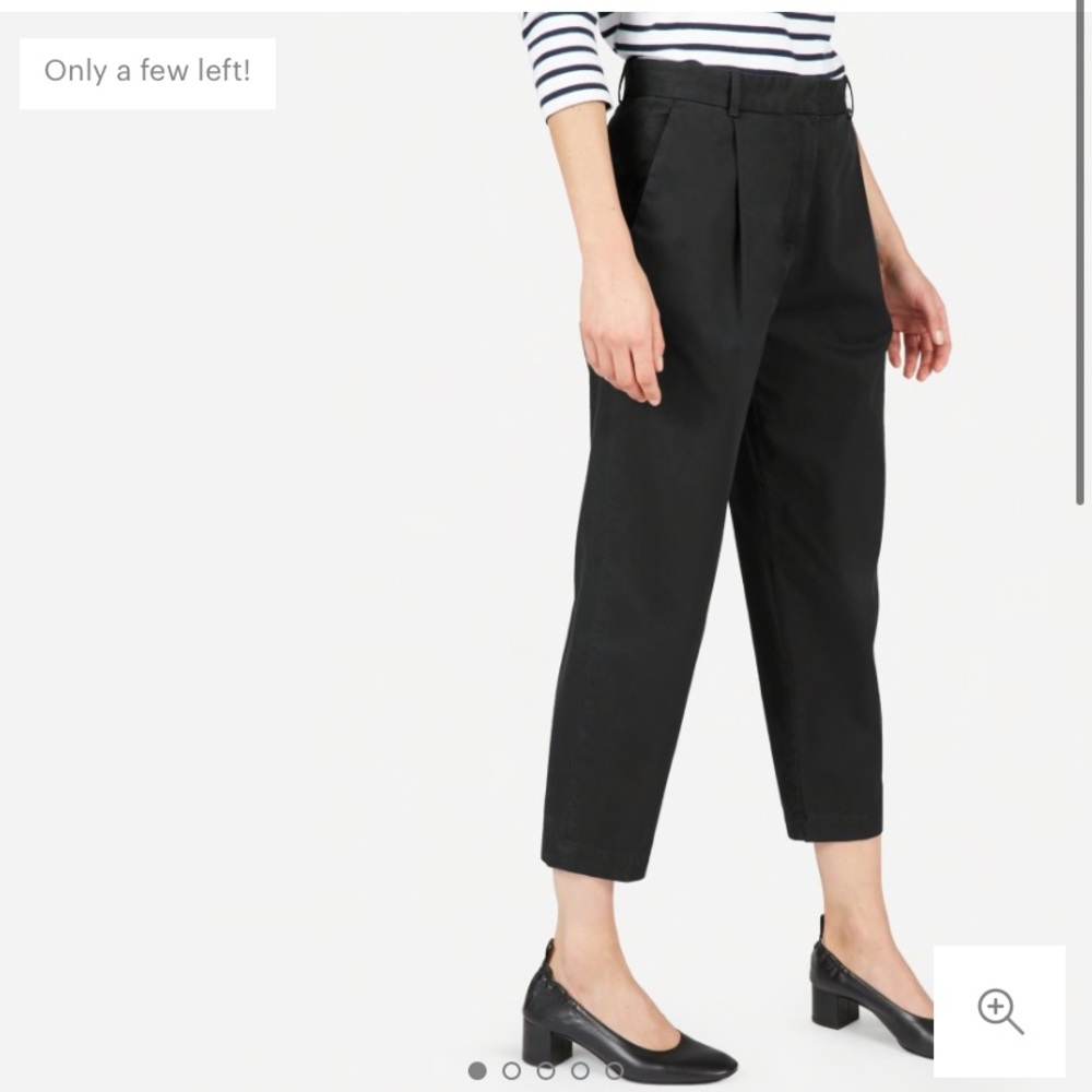 Everlane Black Slouchy Chino Pants 00